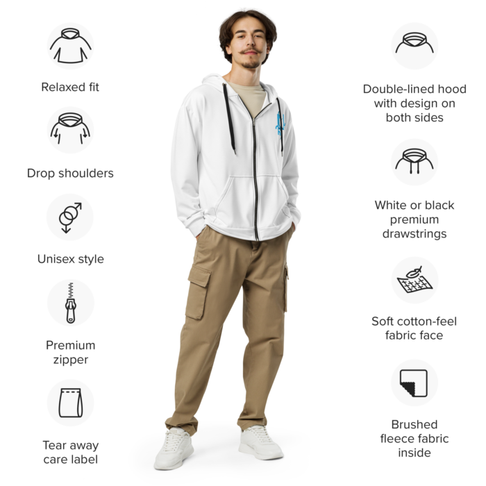 Unisex zip hoodie - Ya Ali (3) Madad